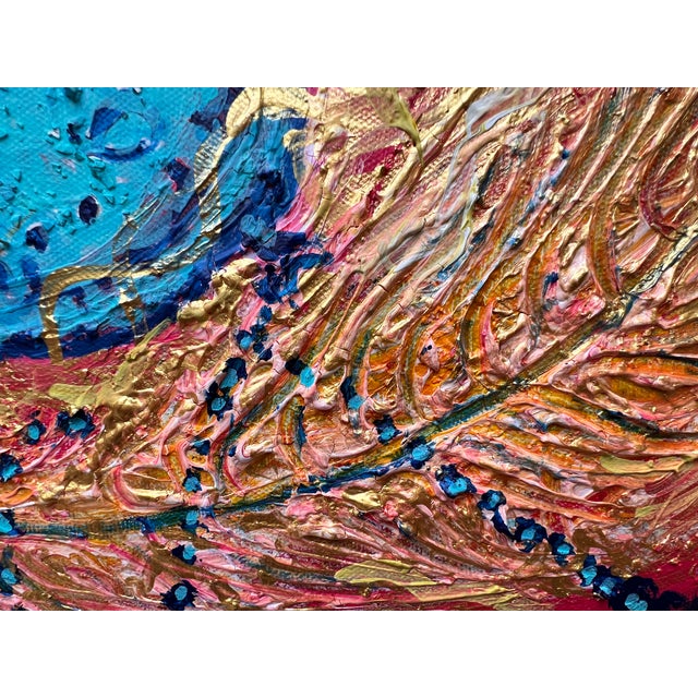 Textured Abstract Painting on Canvas by Serg Graff, "Time Loop", Coa, Framed For Sale - Image 9 of 10