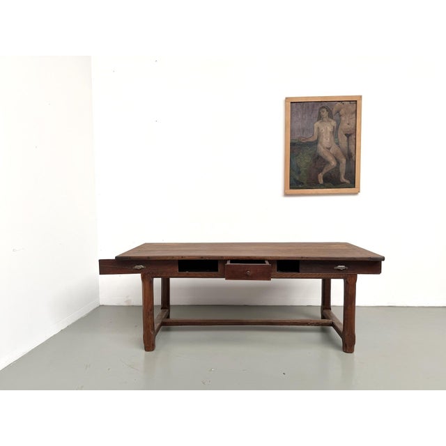 20th Century Oak Farmhouse Table, 1890s For Sale - Image 16 of 18