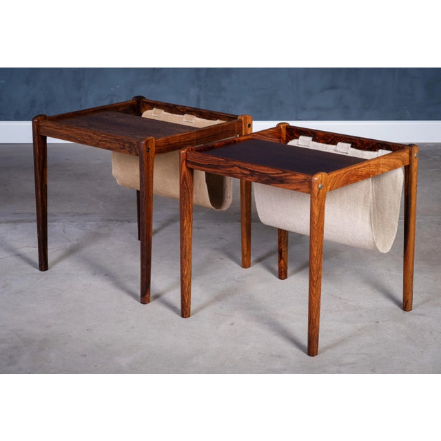 Mid-Century Modern Rosewood Magazine Holders by Brdr. Furbo, 1960s, Set of 2 For Sale - Image 3 of 17