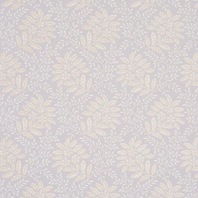 Schumacher Sample - Schumacher Secret Garden Wallpaper in Grey For Sale - Image 4 of 4