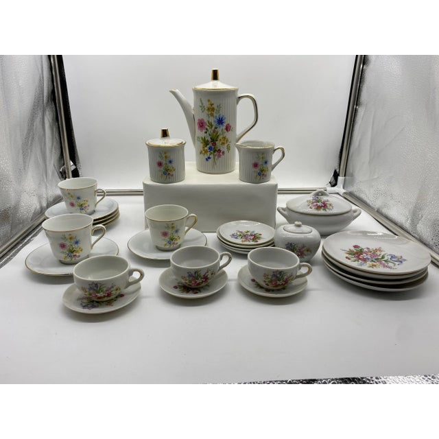 Vintage Childs Tea Sets, Bavarian With Gold Rim and Fao