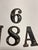 Shabby Chic Vintage French Metal Letters and Numbers Set/7 For Sale - Image 3 of 5