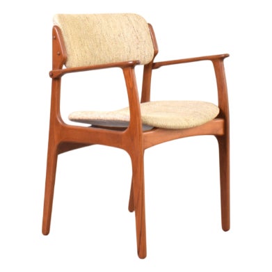 Teak Dining Chair by E. Buch for O.D. Møbler, Denmark, 1960s For Sale