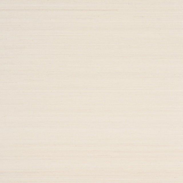 SAMPLE - Schumacher Musa Abaca Wallpaper In Ivory For Sale