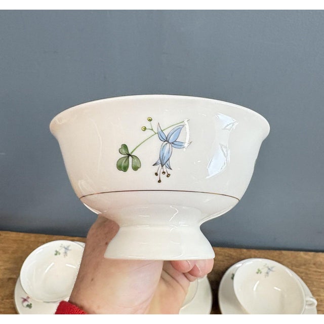 1940s Theodore Haviland New York "Festival" Porcelain Dinnerware Set - 26-Piece For Sale - Image 13 of 15