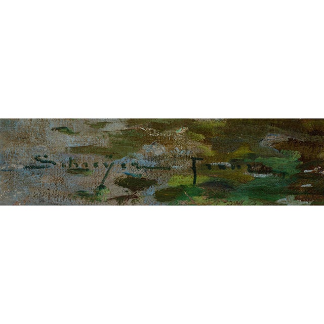 Late 19th Century "Sonntag Im Spreewald (Kahn Bei Lübbenau) " by Franz Schreyer (1858-1938) For Sale - Image 4 of 11