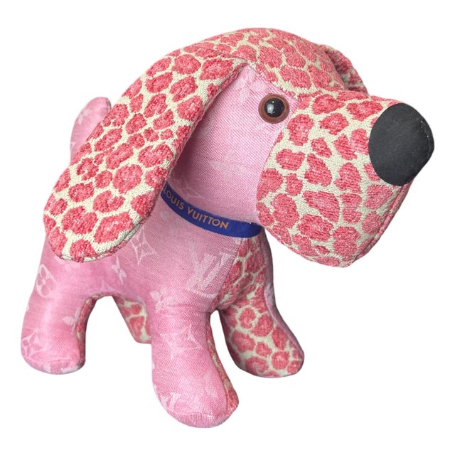 Louis Vuitton LV Monogram Vintage Silk Scarf Loyal Puppy For Sale