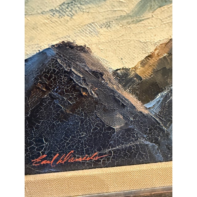 Circa 1963 Earl Davids Sunny Seas Painting, Framed For Sale In San Francisco - Image 6 of 12