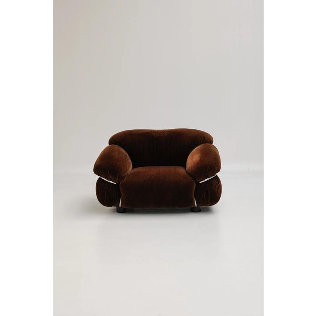 Sesann armchair designed by Gianfranco Frattini and produced by Cassina. This iconic piece from the 1970s is distinguished...