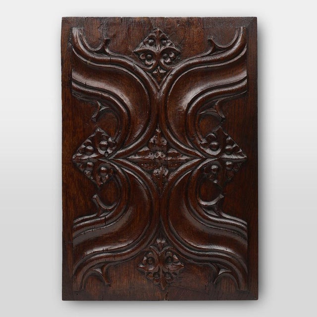 Gothic Oak Sculpted Panel, Belgium, 1500s For Sale - Image 12 of 12