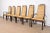 A gorgeous set of six Mid-Century Modern dining chairs By John Widdicomb USA, Circa 1960s Sculpted solid walnut frames,...
