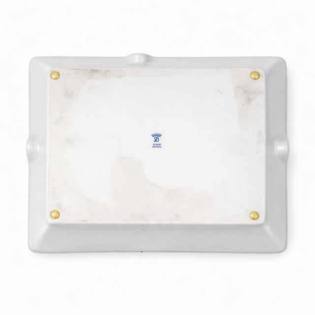 Contemporary Vintage Suvretta House Hotel St. Moritz Switzerland Porcelain Ashtray Dish For Sale - Image 3 of 9