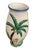 Whimsical Italian Relief Ceramic Monkey & Palm Tree Vase For Sale In West Palm - Image 6 of 9