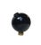 Rocking Spherical Glass Vase by Birgitta Watz for Lindshammar, 1995 For Sale