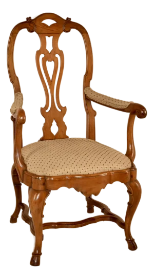 18th Century Period Queen Anne Walnut Armchair