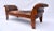 Vintage Leather Roll Arm Bench, Carved Oak Frame, Mission Style, Usa For Sale - Image 4 of 12