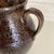 Antique Earthenware Milk Pitcher in Mottled Brown With Drip Glaze For Sale - Image 4 of 12