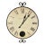 Large Howard Miller Magellan Wall Clock For Sale