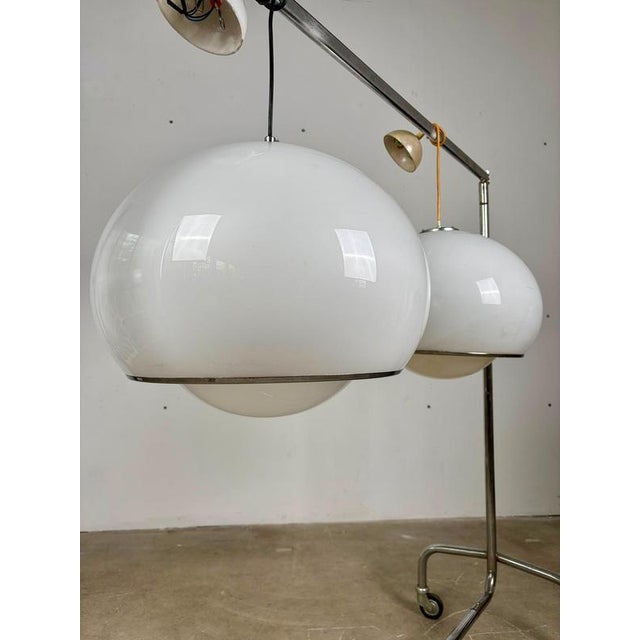 Metal Bud Grande Pendant Lamps by Guzzini, 1960s, Set of 2 For Sale - Image 7 of 9