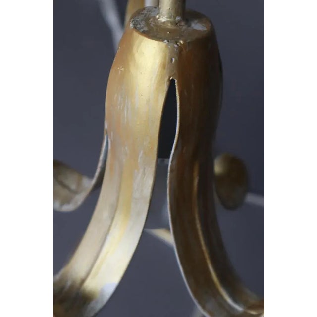 Hollywood Regency Table Lamps in the Form of a Golden Lily, 1980s, Set of 2 For Sale - Image 11 of 13