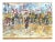 Signed Coleman Abstract Expressionist Urban Festival Painting For Sale - Image 11 of 12