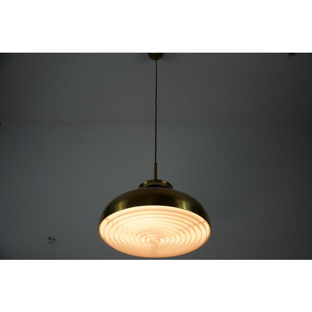 Mid-Century Modern Danish Brass Pendant Lamp, 1970s For Sale - Image 3 of 15