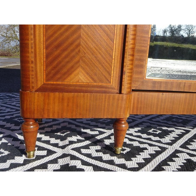 Louis XVI Wardrobe in Marquetry and Bronze, 1920s For Sale - Image 13 of 18