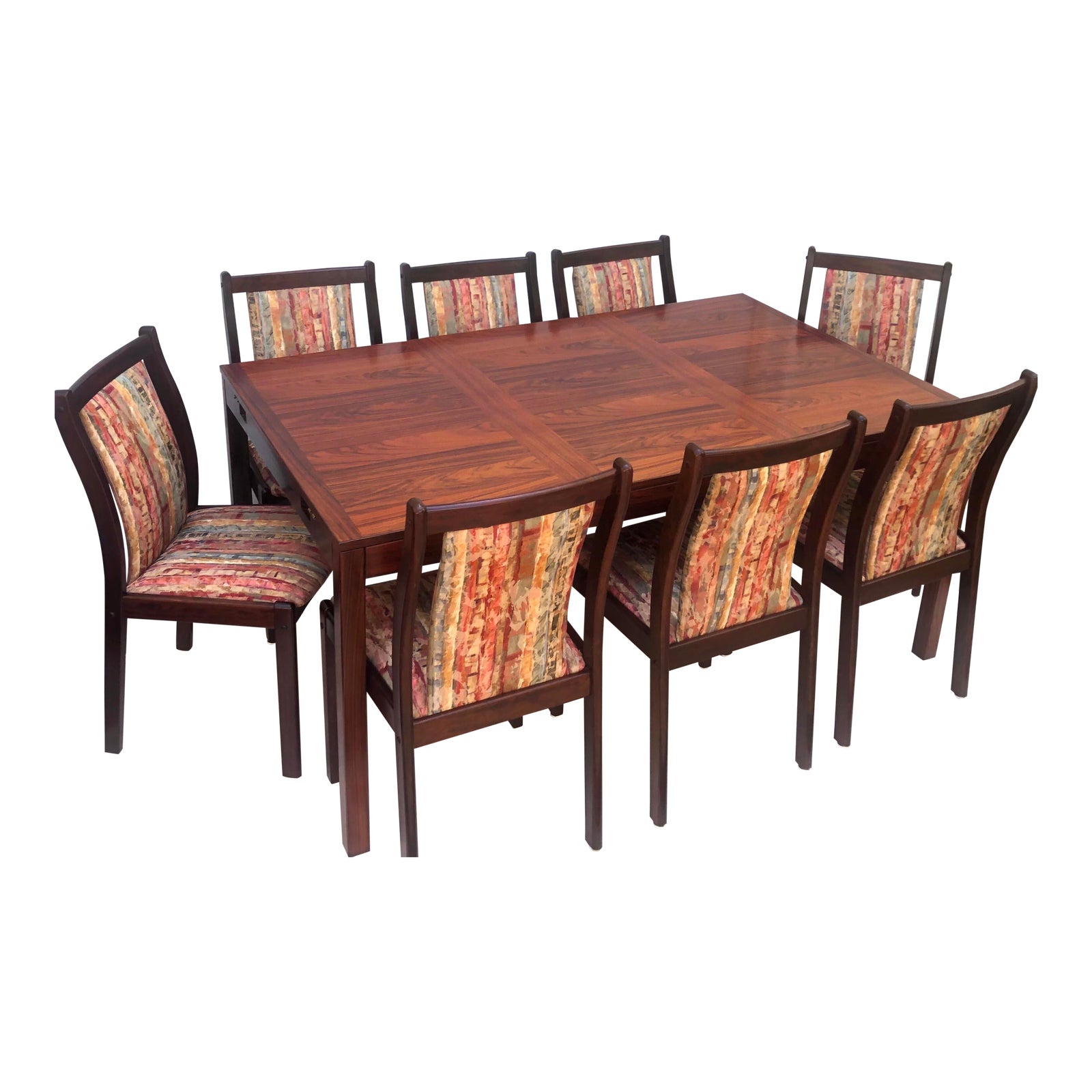 Scandinavian Modern Rosewood Dining Room Set With 8 Chairs Chairish