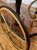 Vintage Colonial Sorrento Farfalla Drop Leaf Serving Trolley with Inlaid Brass Ornaments and Round Hinged Top, 1950s For Sale - Image 17 of 18