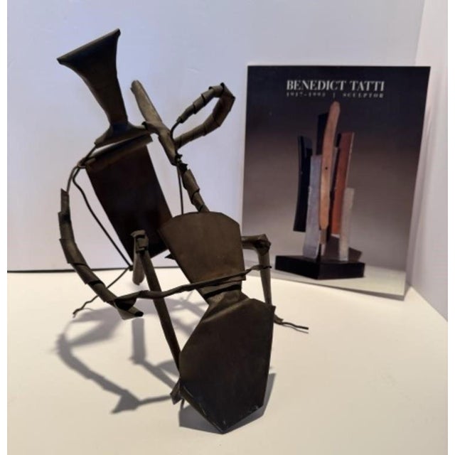 Offered for sale is an original abstract metal sculpture by the acclaimed American modernist, Benedict Tatti (1917–1993)....