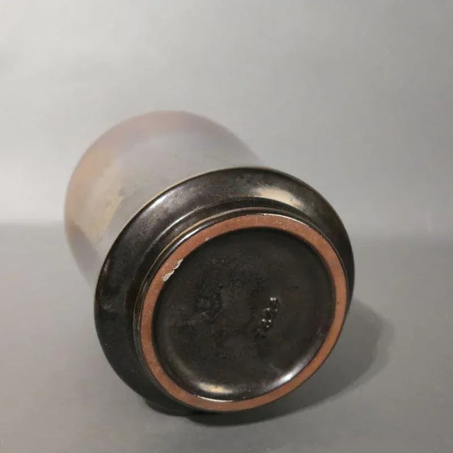 Mid-Century Modern Ceramic Vase by Fridegart Glatzle for Karlsruher Majolika, 1976 For Sale - Image 3 of 6