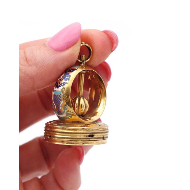 Swiss Gold Musical Fob Seal For Sale - Image 3 of 10