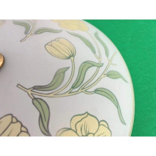 Arts & Crafts Floral Flush Light, C1940s For Sale - Image 11 of 18