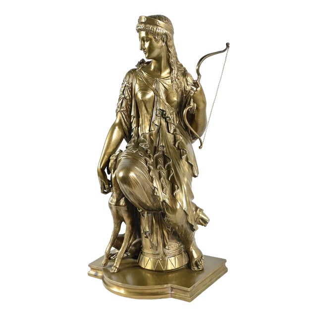 Peiffer, Diana the Hunter, Late 19th Century, Bronze For Sale