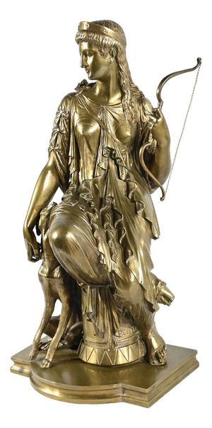 Peiffer, Diana the Hunter, Late 19th Century, Bronze
