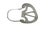 A refined large 19th-century French sterling silver .(950 standard) decanter label or ticket, crafted with restrained...