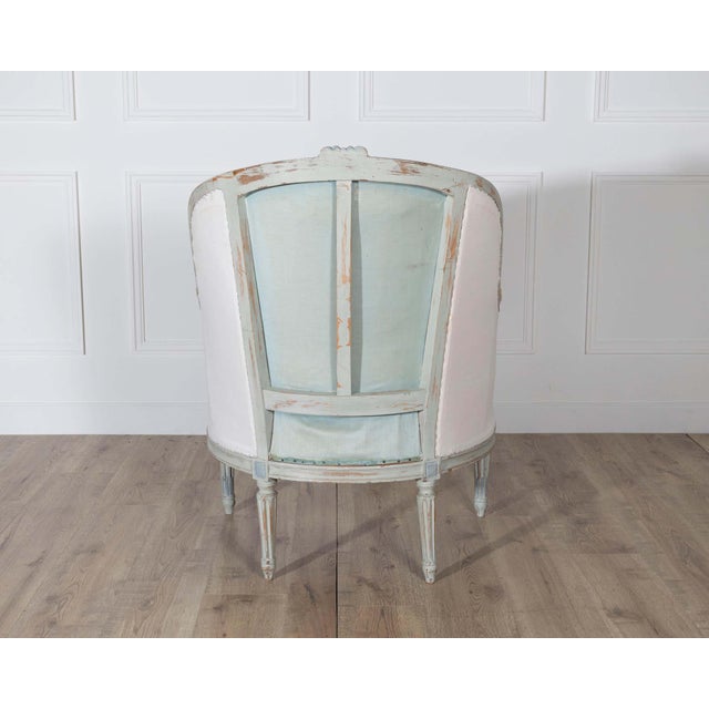 19th Century French Louis XVI Style Painted Lie de Repos For Sale - Image 4 of 13