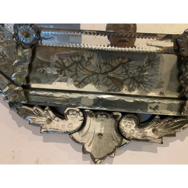 Venetian Mirror with Closed Pane, 1900s For Sale - Image 9 of 15