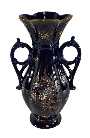 Vase in Midnight Blue Earthenware from Fives Lille