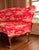 Vintage French Heritage Red Toile Louis XV Curved Loveseat Sofa For Sale - Image 12 of 13