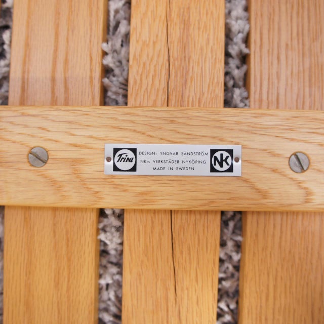 Nordiska Kompaniet Bench in Oak by Yngvar Sandström for Nordiska Kompaniet, Sweden, 1960s For Sale - Image 4 of 5