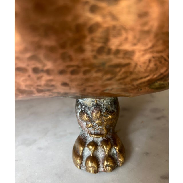 Antique French Copper & Brass Jardeniere / Cachepot For Sale In San Francisco - Image 6 of 13