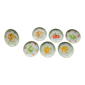 Vintage Taste Setter by Sigma “Victory Garden" Plates- Set of 7