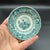 Teal A Very Nice Rare Antique Staffordshire Teal Coloured Transferware Decorated Cup Plate, Circa 1830's For Sale - Image 8 of 10