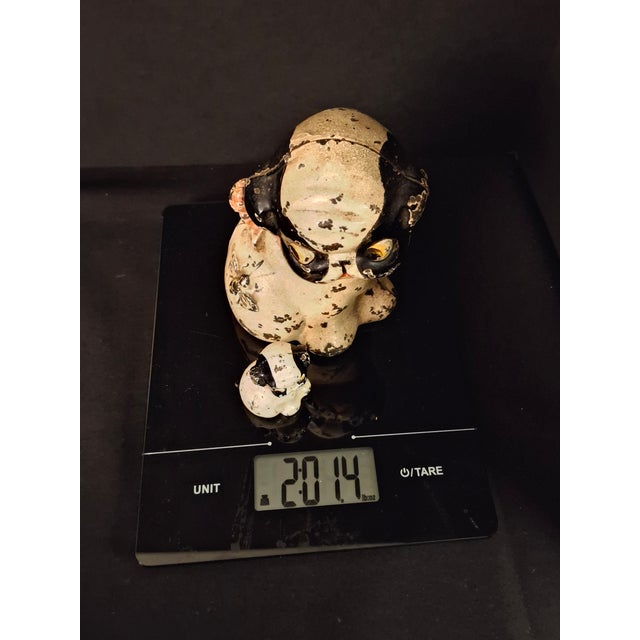 Antique Hubley Cast Iron Puppo Dog Coin Bank & Miniature Figure Set Grace Drayton For Sale - Image 17 of 17