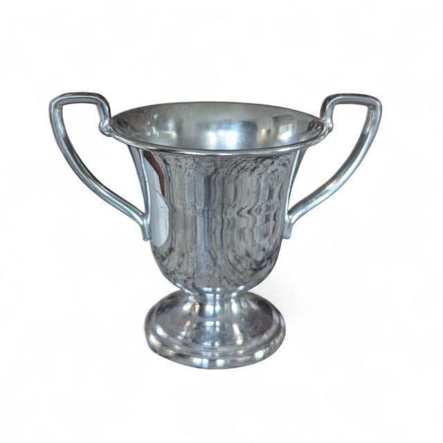 Vintage Farberware New York Chrome Equestraian Trophy Urn Vase For Sale In Charlotte - Image 6 of 11