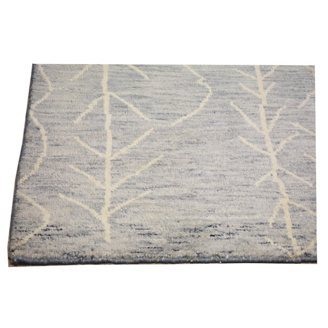 1970s Moroccan Hand Knotted Beni Ourain Rug With Soft Texture,6'8"X9'7" For Sale - Image 4 of 4