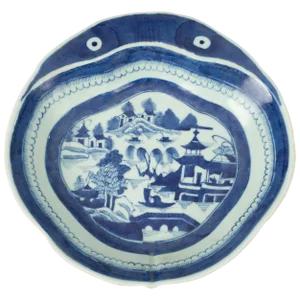 Chinese Export Porcelain Shrimp Dish