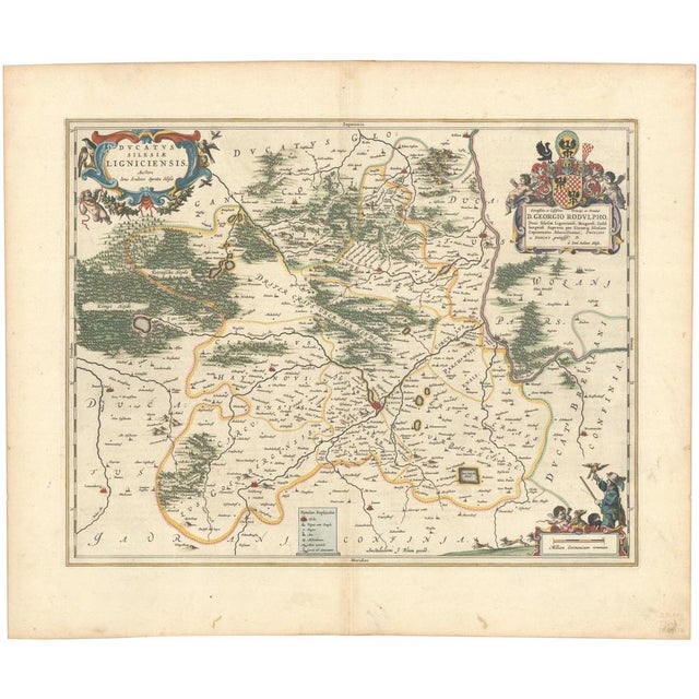 Map of Duchy of Silesia Ligniensis, 1659 For Sale - Image 9 of 9