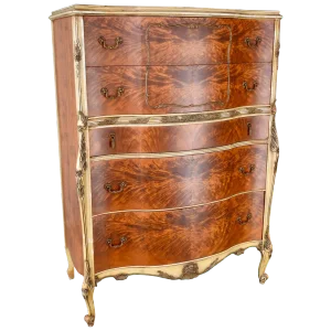 20th Century French Satinwood Chest on Chest